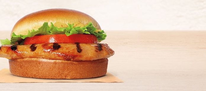 Burger King Grilled Chicken Sandwich With Honey Mustard Burger King Grilled Chicken