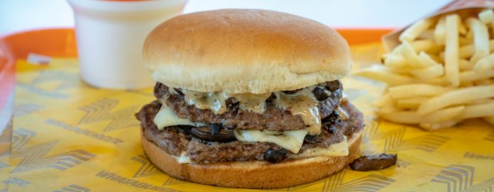 Whataburger Mushroom Swiss Burger