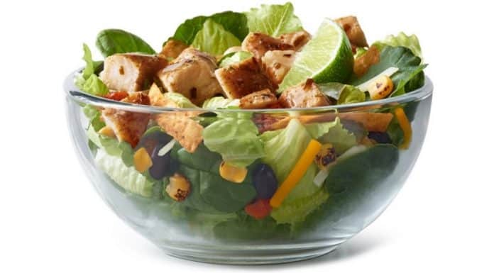 McDonald’s Southwest Salad McDonald's Premium Southwest Salad in a bowl