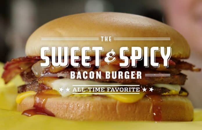 Whataburger Sweet and Spicy Bacon Burger