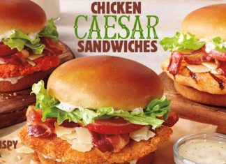 Burger King Chicken Caesar Sandwiches Burger King Chicken Caesar Sandwiches
