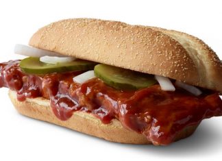McRib McDonald's McRib Sandwich