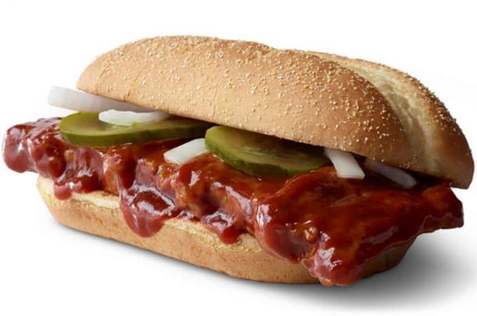 McDonald's McRib Sandwich