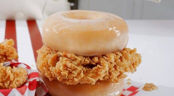 KFC Chicken Donut Sandwich KFC Chicken & Donut Sandwich