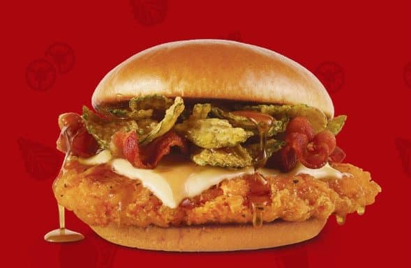 Wendy’s Hot Honey Chicken Sandwich Wendy's Hot Honey Chicken Sandwich