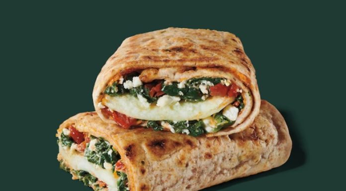 Starbucks Spinach, Feta & Egg White Wrap Starbucks Spinach, Feta & Egg White Wrap