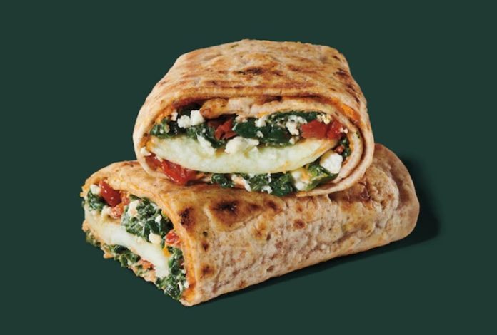 Starbucks Spinach, Feta & Egg White Wrap