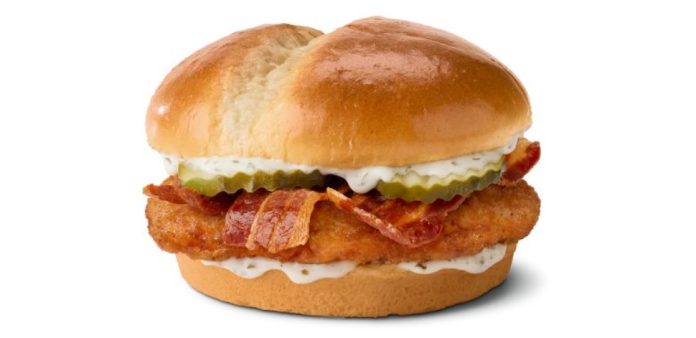 McDonald's Bacon Ranch McCrispy Chicken Sandwich