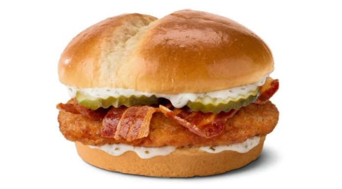 McDonald’s Bacon Ranch McCrispy Chicken Sandwich And Bacon Ranch Deluxe McCrispy Chicken Sandwich McDonald's Bacon Ranch McCrispy Chicken Sandwich