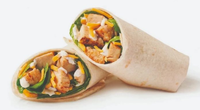 Wendy’s Grilled Chicken Ranch Wrap Wendy's Grilled Chicken Ranch Wrap