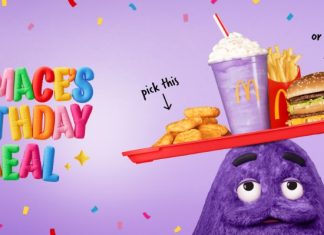 McDonald's Grimace's Birthday Meal And Grimace's Birthday Shake